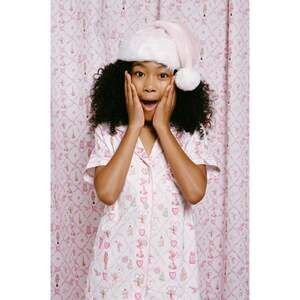 LoveShackFancy x Roller Rabbit Sugarplum Lattice Polo Pajamas Size XS NWT